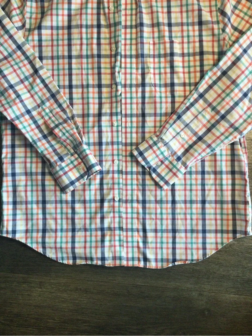 J. Crew Multicolor Plaid Long-Sleeve Button-Down Shirt